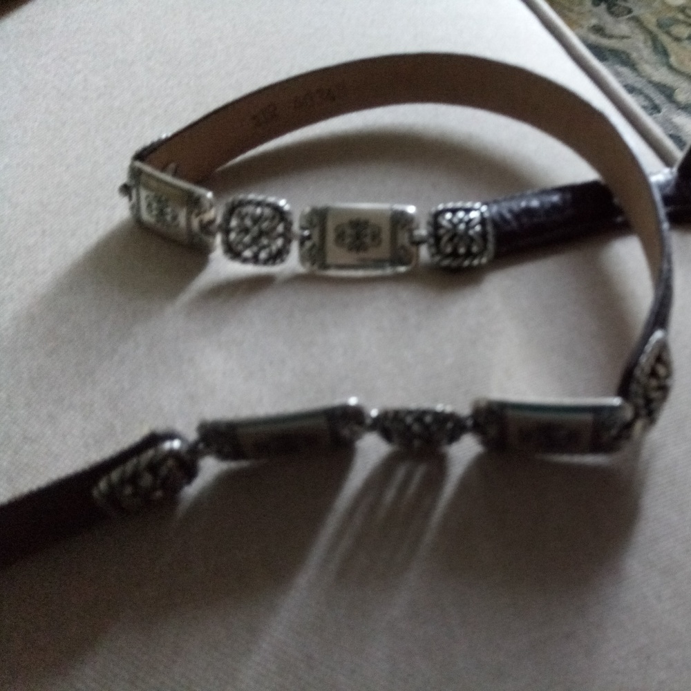Brighton Brown Alligator (M) Belt 30" NEW
